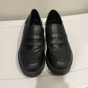 Women’s Chunky Black Loafers